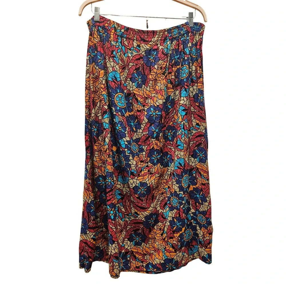 Michael Cherbrook Vintage Jacket Skirt Mosaic Fresh Prince XL Art to Wear Y2K